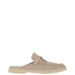 Loro Piana Charms Walk Babouche Loafer Suede Mule