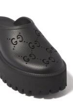 Gucci Perforated Rubber Platform Sandals - Image 4