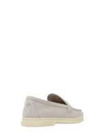 Loro Piana Summer Charms Walk Loafer Suede Pearl Grey - Image 3