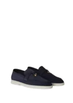 Loro Piana Summer Charms Walk Loafer Suede Ocean Heart - Image 2