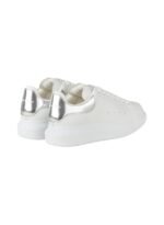 Alexander McQueen Sneakers Women Leather White/Pearl Grey - Image 3