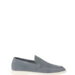 Loro Piana Summer Walk Loafer Suede Frozen Blue