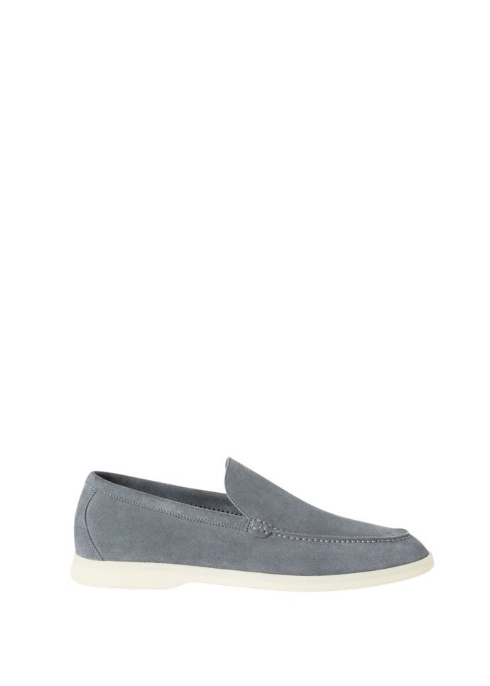 Photoroom_20250725_201208.jpg Loro Piana Summer Walk Loafer Suede Frozen Blue - Image 1