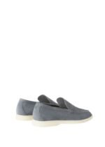 Loro Piana Summer Walk Loafer Suede Frozen Blue - Image 3