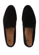 Loro Piana Summer Walk Loafer Suede Black - Image 4
