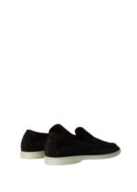 Loro Piana Summer Walk Loafer Suede Black - Image 3
