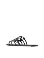 Loewe Petal Anagram slide black in soft calfskin - Image 2