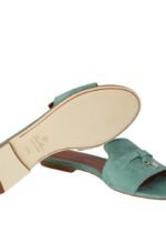 Loro Piana Summer Charms Sandal Green Sap - Image 7