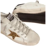 Golden Goose Superstar in white black & glitter Star - Image 2
