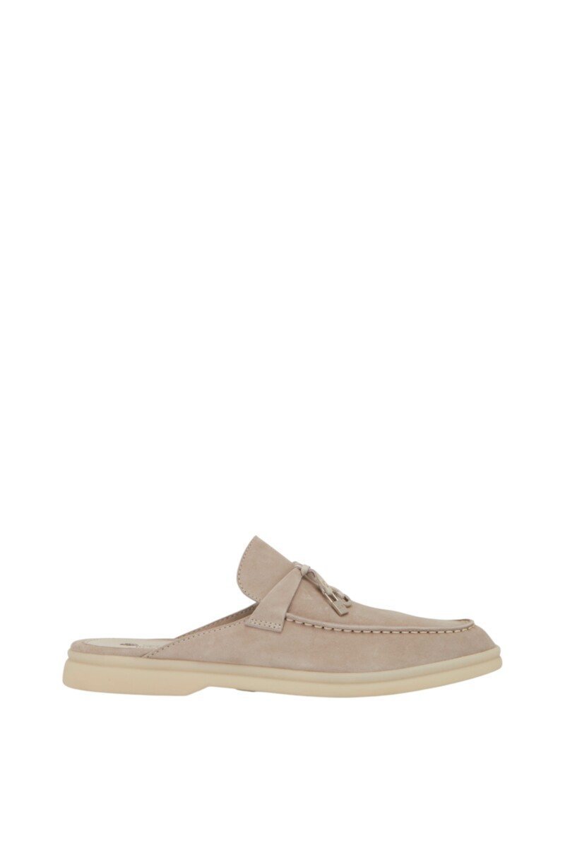 1354318-1-Photoroom.jpg Loro Piana Charms Walk Babouche Loafer Suede Mule - Image 1