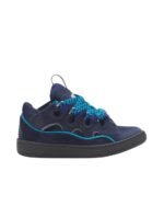 Lanvin Curb Leather Navy Blue
